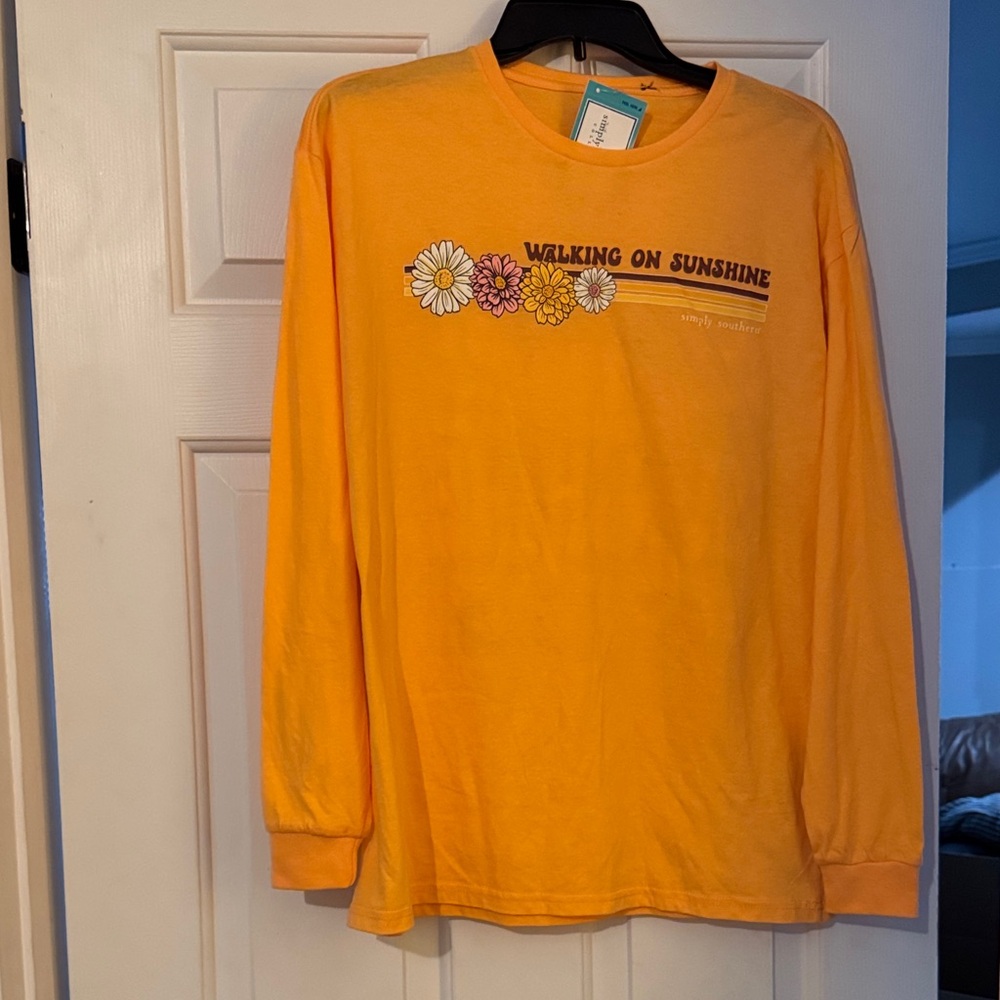 Simply Southern Yellow Long Sleeve adult tee